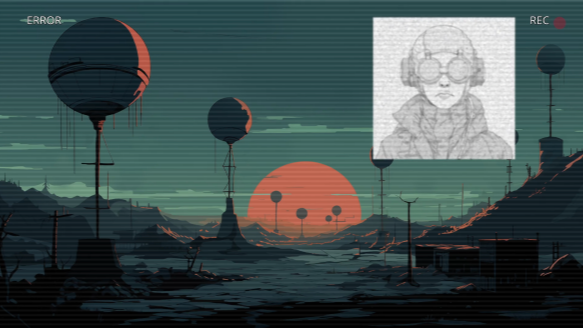 atmospheric pixel art environment from Dream Glitcher